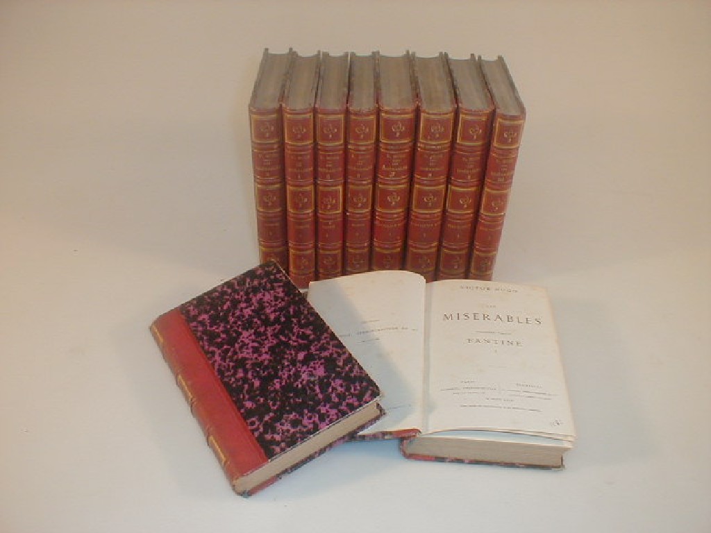 Appraisal: Hugo Victor Les Mis rables ten volumes Paguerre and Lacroix