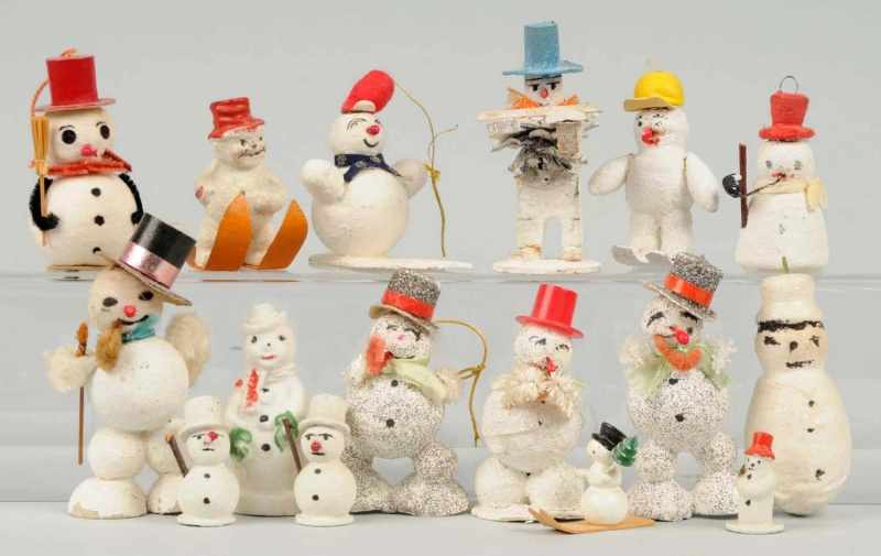 Appraisal: Lot of Christmas Snowmen Figures Condition Excellent Size Largest T