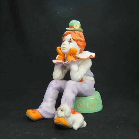 Appraisal: Cybis Porcelain Figurine Rumples ThePensive Clown excellent