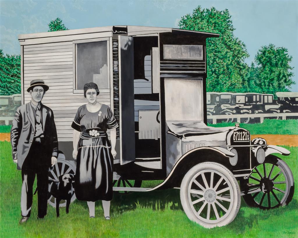 Appraisal: PAT JENSEN American - Thomas Edison and Henry Ford's Camper