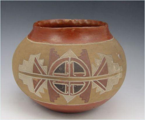 Appraisal: SOUTHWEST POTTERY CLAY POT Early th century Northeast Arizona Hand