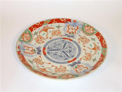 Appraisal: Japanese imari charger early th century Of slightly rounded form