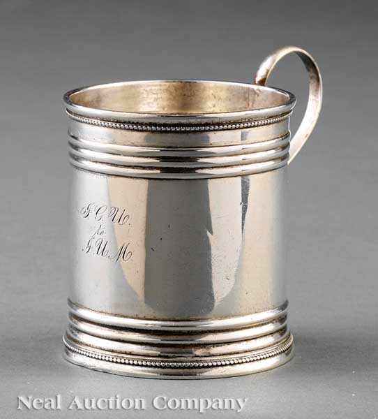 Appraisal: An Alabama Coin Silver Cup James Conning Mobile wc -