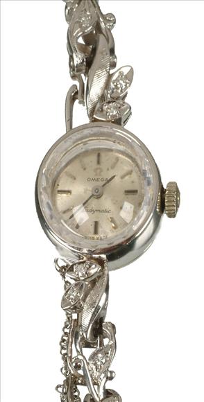 Appraisal: Omega Ladymatic a lady's diamond bracelet wristwatch stamped ' K'