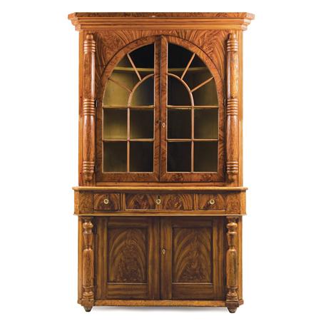 Appraisal: Classical Grain Painted Corner Cupboard Estimate -