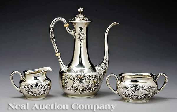 Appraisal: A Three Piece Gorham Sterling Silver After-Dinner Coffee Set date