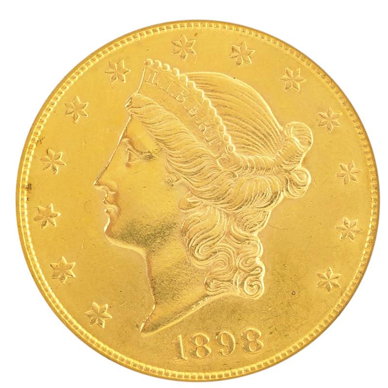 Appraisal: U S GOLD COIN In gold-filled numismatic mount