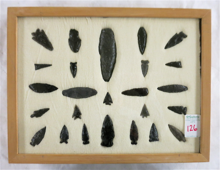 Appraisal: NORTHWEST NATIVE AMERICAN ARROW AND SPEAR POINTS all are hand