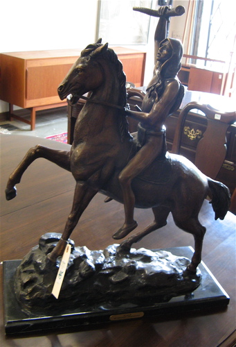 Appraisal: AFTER FREDERIC SACKRIDER REMINGTON American - Scalp a patinated bronze