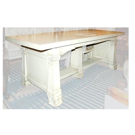 Appraisal: Neoclassical Style Painted Library Table Estimate -