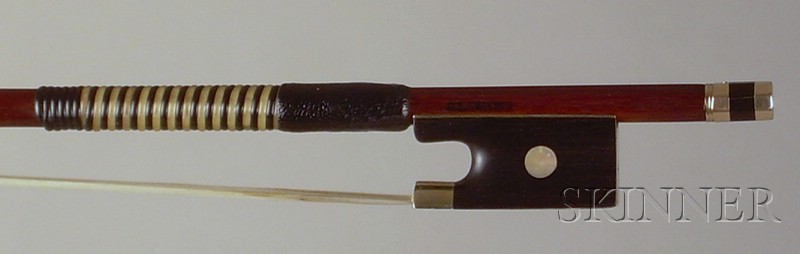 Appraisal: Gold Mounted Violin Bow the round stick stamped PECCATTE weight