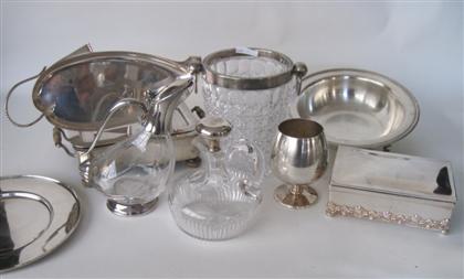 Appraisal: Group of American sterling silver and silver plateComprising a sterling