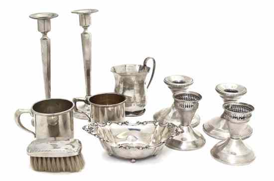 Appraisal: A Group of American Sterling Silver Articles of various makers