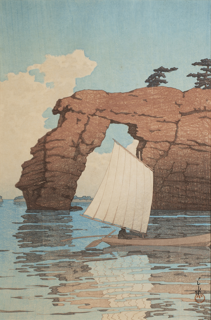 Appraisal: KAWASE HASUI - MATSUSHIMA ZAIMOKUJIMA ZAIMOKU ISLAND AT MATSUSHIMA Kawase