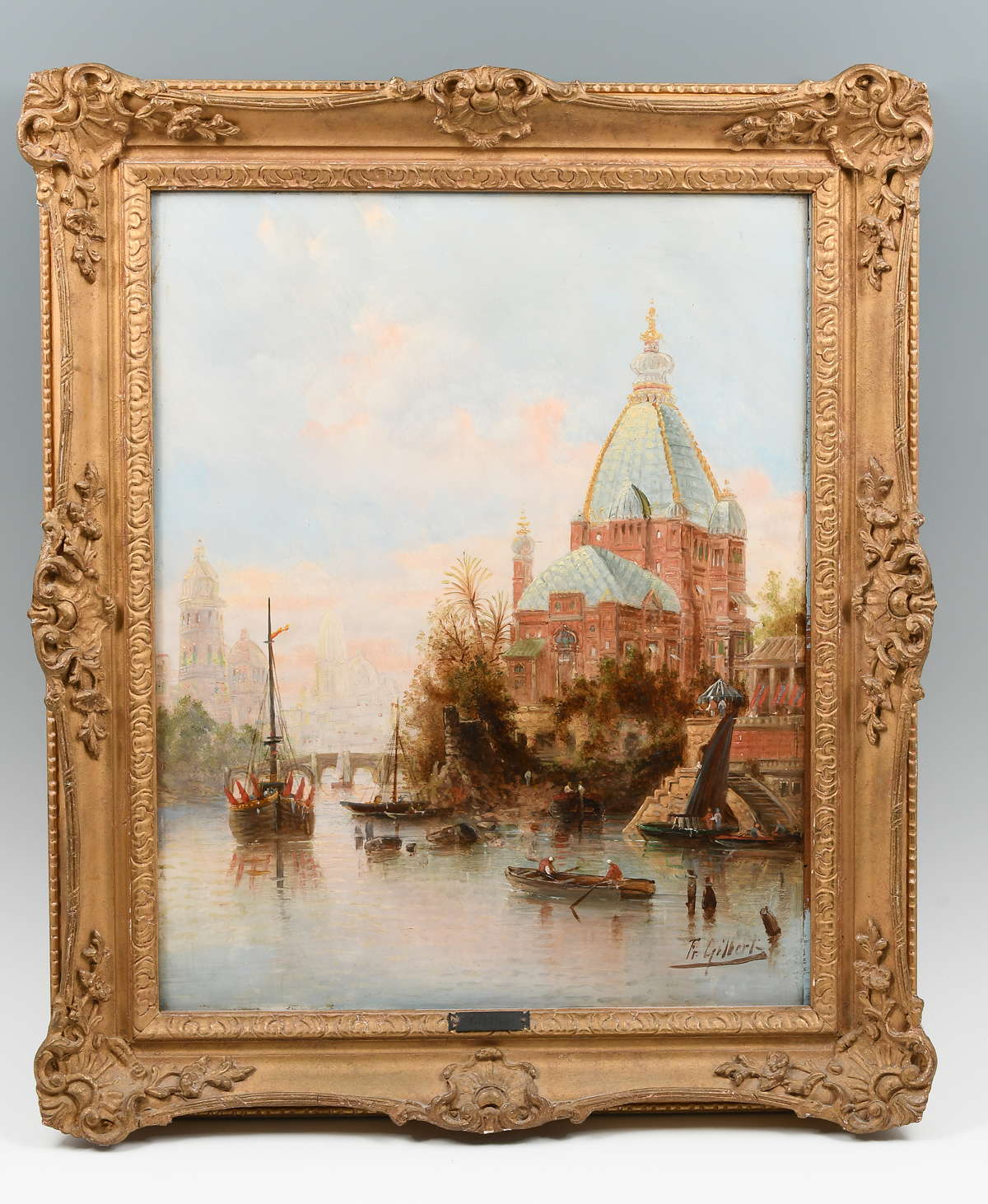 Appraisal: KAUFMANN Karl Austrian - Middle Eastern City on a River