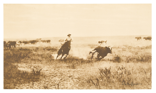 Appraisal: WESTERN PHOTOGRAPHS Huffman Laton A Group of photogravures of western