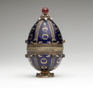 Appraisal: A vermeil and enamel Faberge th century marked to underside