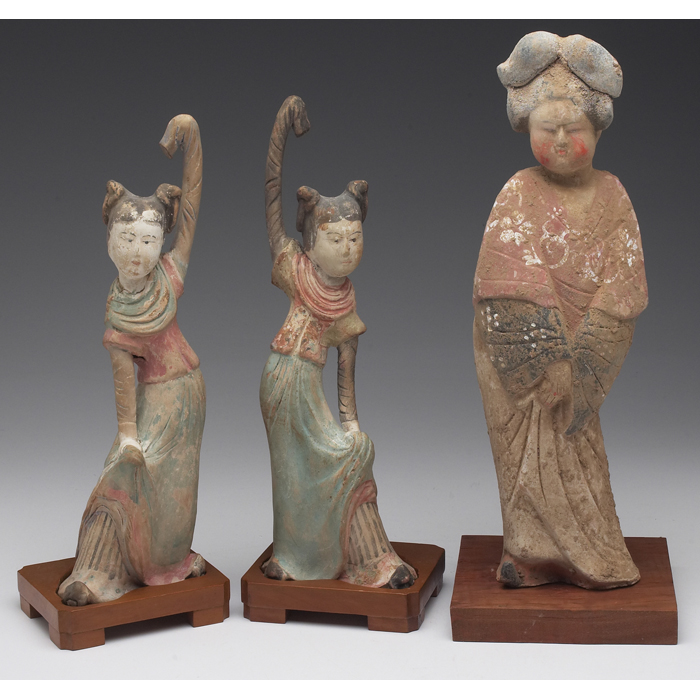 Appraisal: Chinese figurines pair th century reproduction of an th century