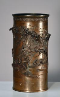 Appraisal: th th C Japanese Bronze Vase th th C Japanese