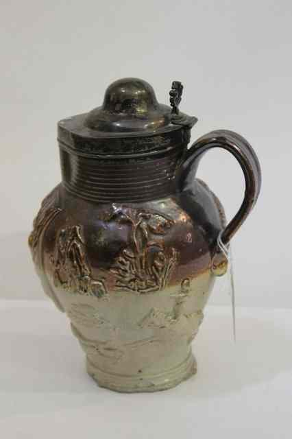 Appraisal: A LONDON SALT GLAZED JUG probably Mortlake late th Century