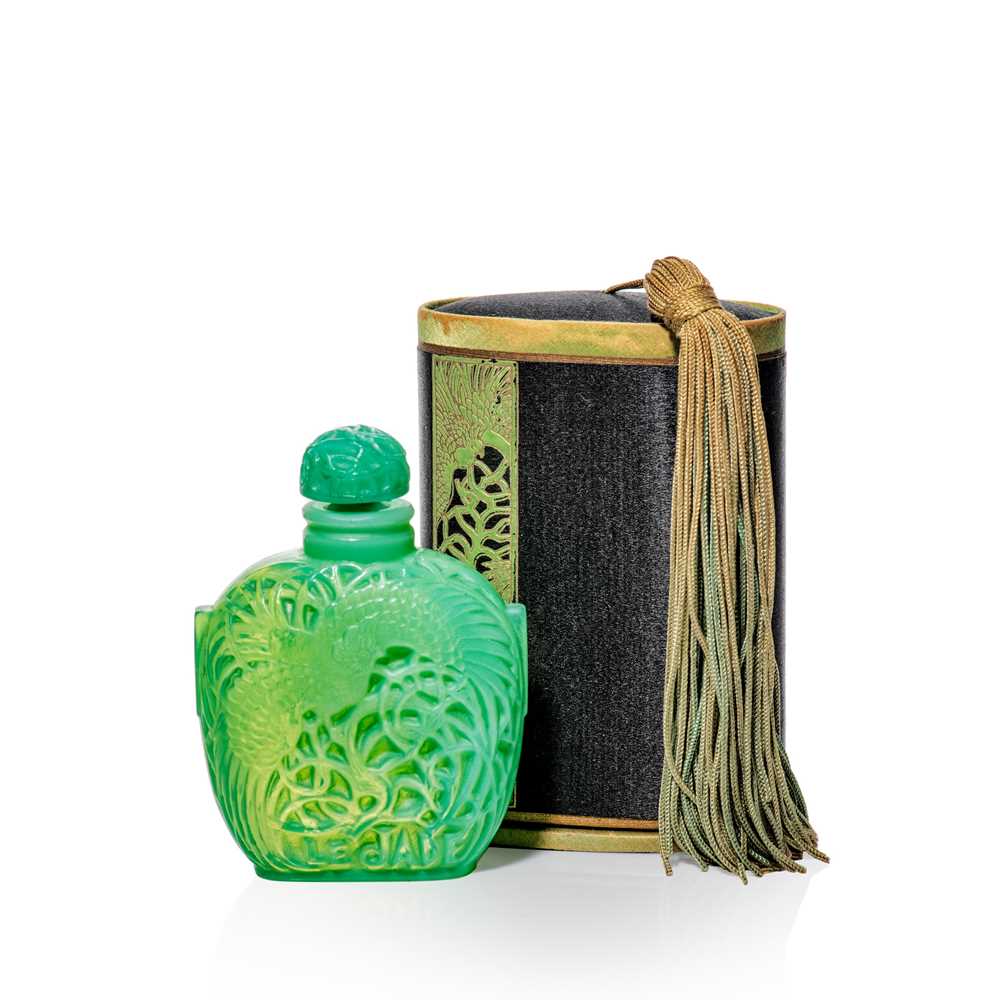 Appraisal: REN LALIQUE FRENCH - LE JADE SCENT BOTTLE ROGER GALLET