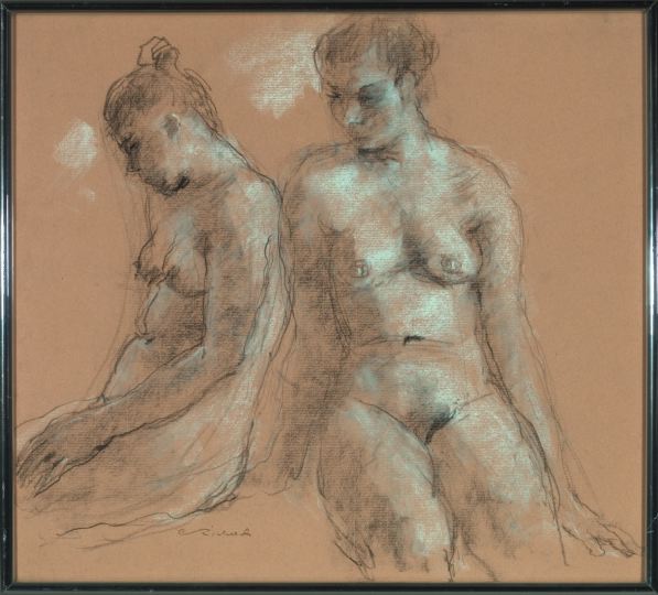 Appraisal: Charles Whitmore Richards American New Orleans - Seated Nude Study