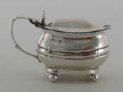 Appraisal: A George III silver mustard pot probably by Wallis Hayne