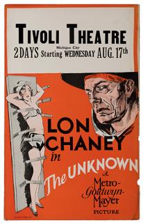 Appraisal: The Unknown MGM Window card x Overprinted for the Tivoli