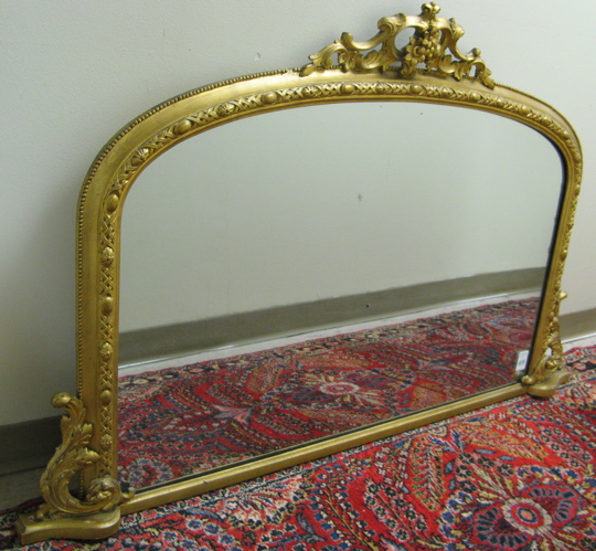 Appraisal: VICTORIAN OVER MANTEL MIRROR American or English th century the