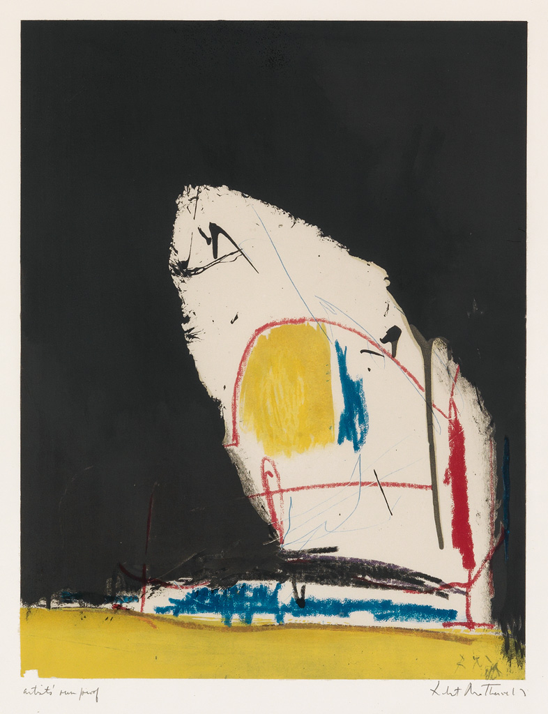 Appraisal: ROBERT MOTHERWELL Capriccio Collotype and color photo screenprint on Arches