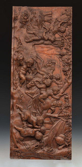 Appraisal: AN TH CENTURY NORTH EUROPEAN FRUITWOOD CARVED FRIEZE of a