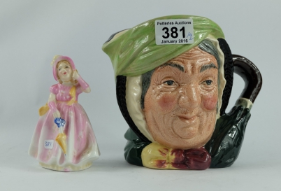 Appraisal: Royal Doulton large character jug Sairy Gamp D and small