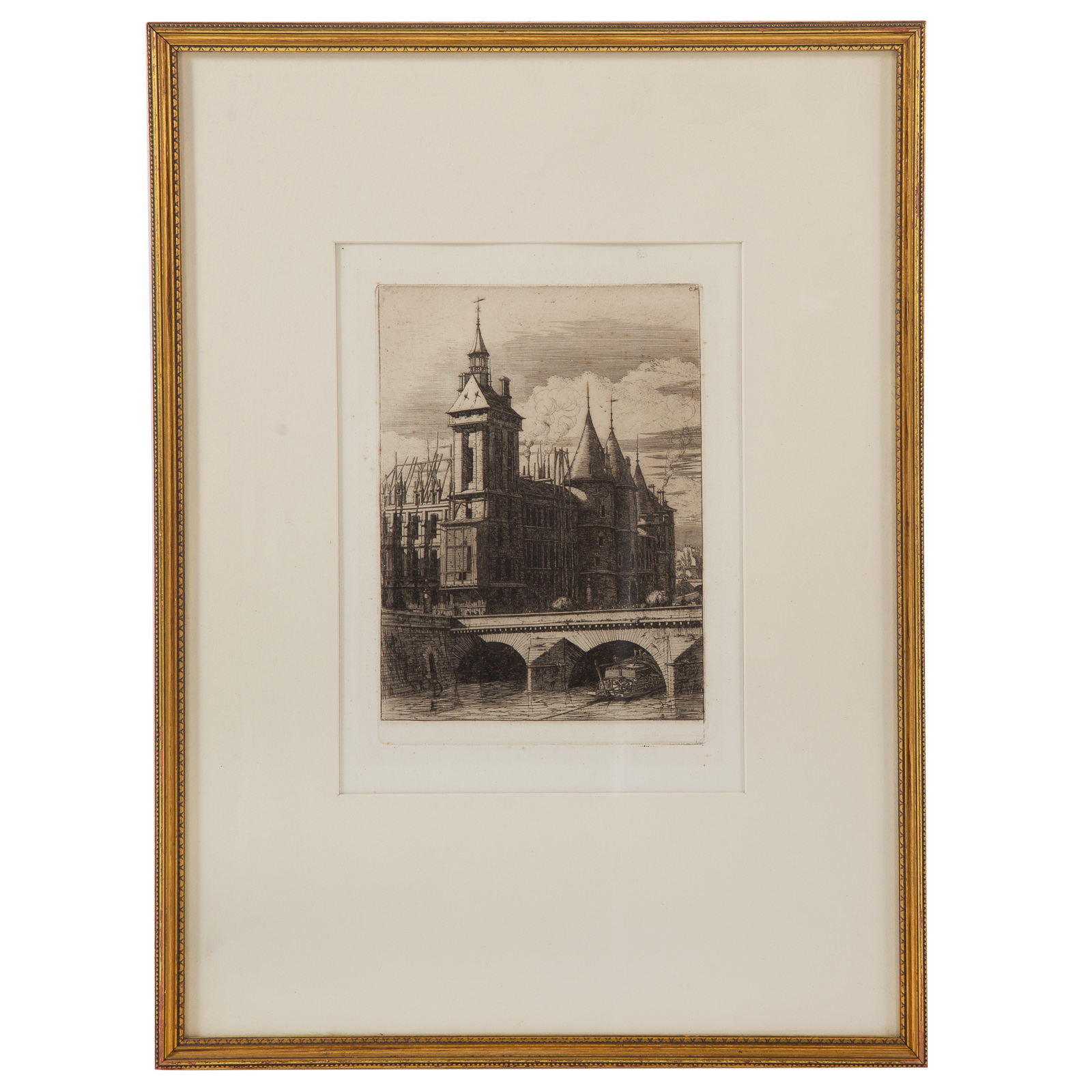 Appraisal: CHARLES MERYON LA TOUR DE L'HORLOGE ETCHING French - Etching