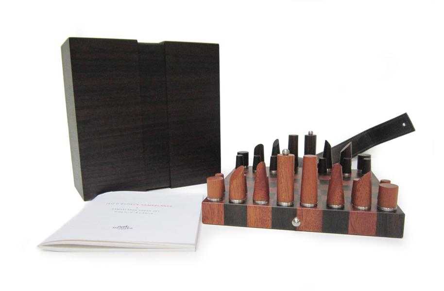 Appraisal: AN HERM S WOODEN TRAVEL CHESS SET AN HERM S