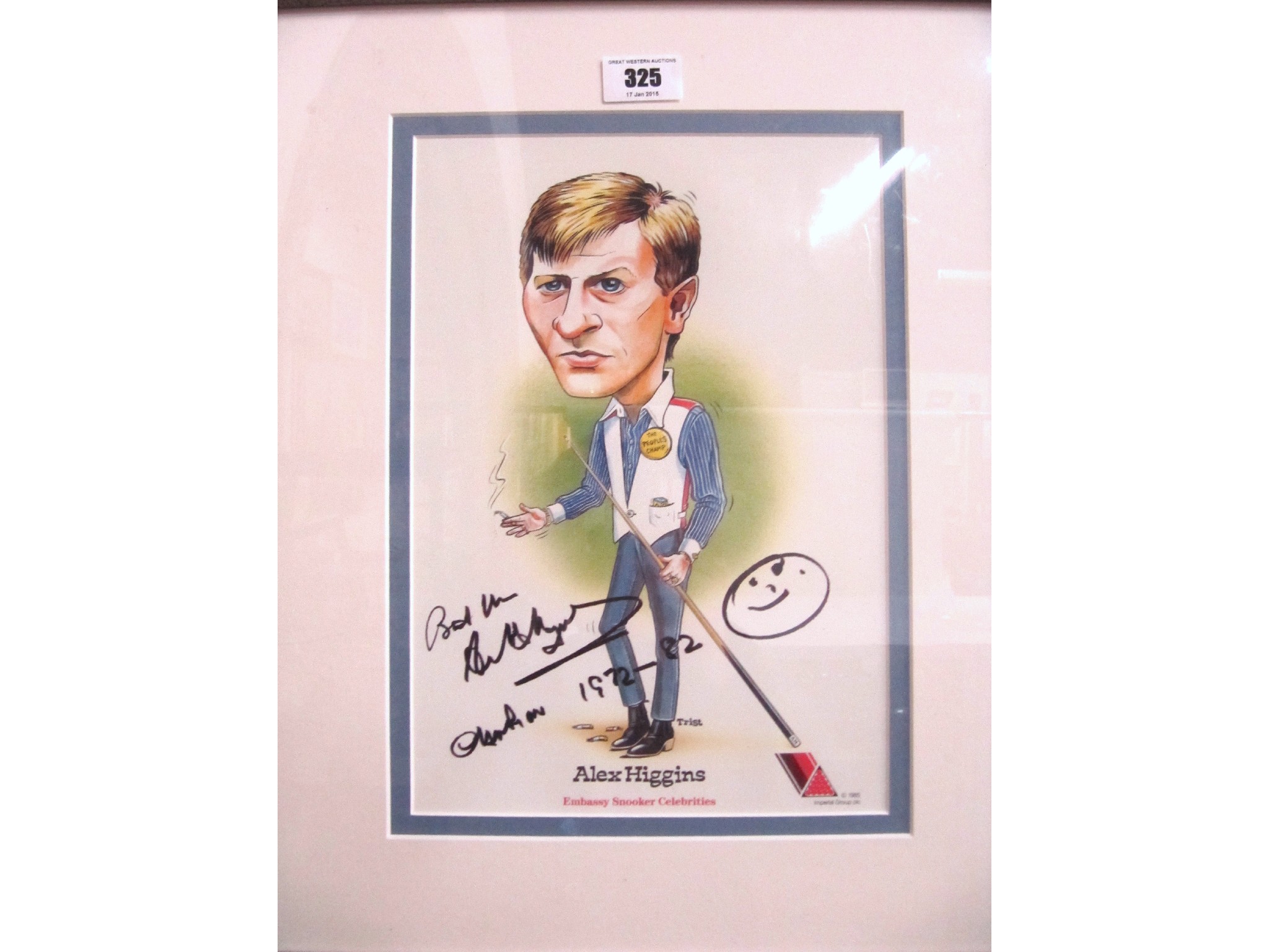 Appraisal: A lot comprising a signed and dated cartoon of Alex