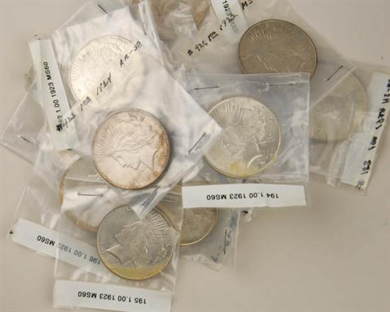 Appraisal: Peace Silver Dollars