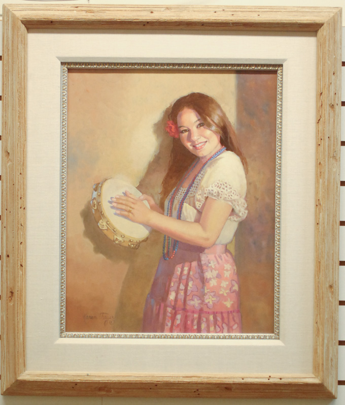 Appraisal: KAREN THAYER OIL ON CANVAS Hillsboro Oregon st century Portrait