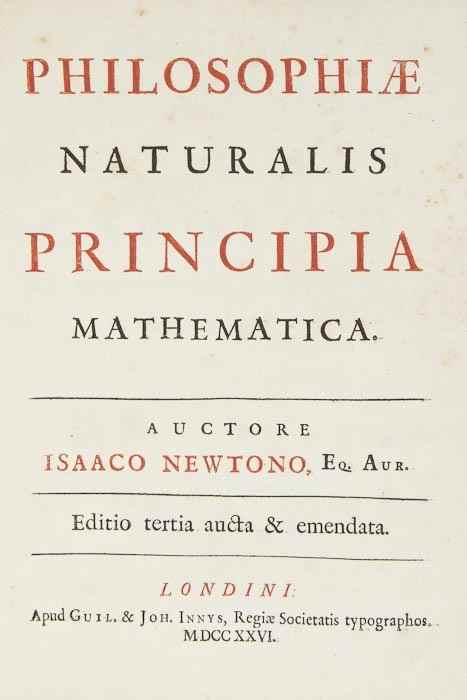 Appraisal: Newton Sir Isaac Philosophiae Naturalis Principia Mathematica third edition lacking