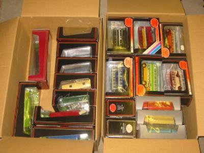 Appraisal: Thirty E F E bus and coach models boxed E