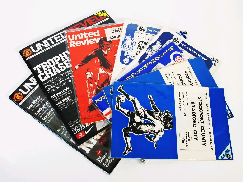 Appraisal: QUANTITY OF PROGRAMMES Manchester City Manchester United and Stockport Home