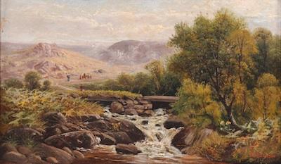 Appraisal: John Gunson Atkinson British active - Near Capel Currig the