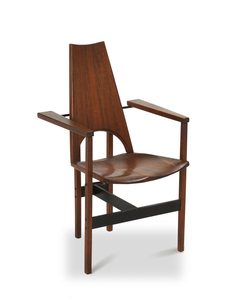 Appraisal: Leon Clayton Meyer - American A Studio armchair circa s-