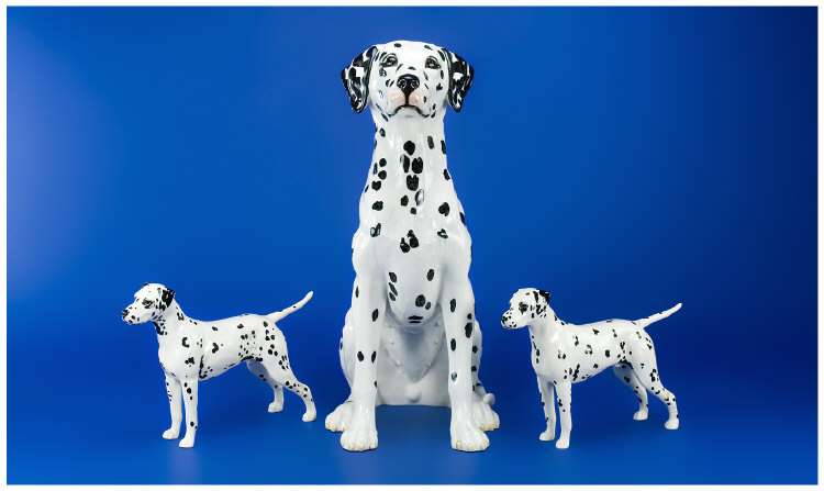 Appraisal: Beswick Animal Figures in total Dalmation Model No inches in