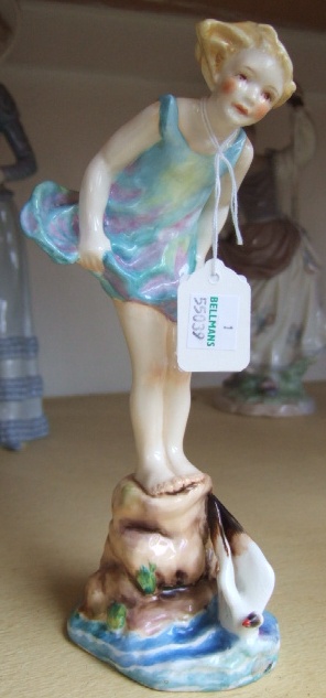 Appraisal: A Royal Worcester figure 'Sea Breeze' number by 'F G