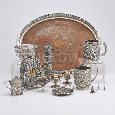 Appraisal: AMERICAN ORNAMENTAL SILVER TH C Twelve pieces Black Starr Frost