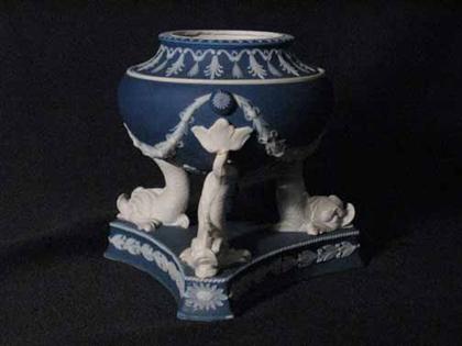 Appraisal: Wedgwood blue jasperware pot-pourri H in PROVENANCE The Property of