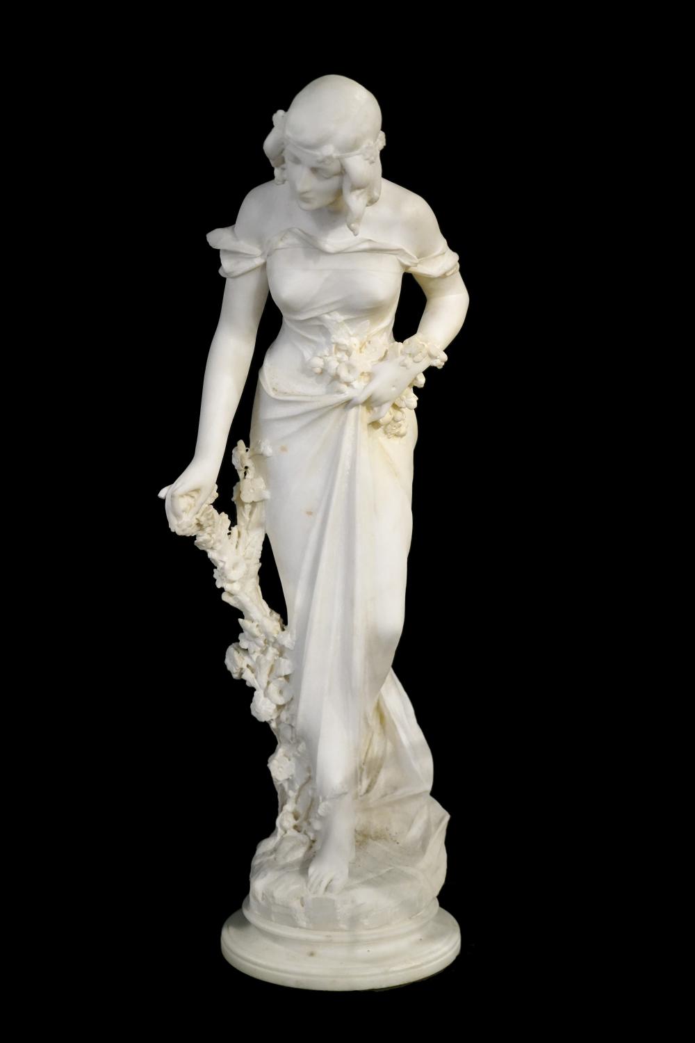 Appraisal: A BATACCHI 'SPRING' ITALIAN MARBLE STATUEA Batacchi Italy th- th