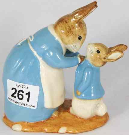 Appraisal: Beswick Beatrix Potter Large Sized Figures Mrs Rabbit and Peter