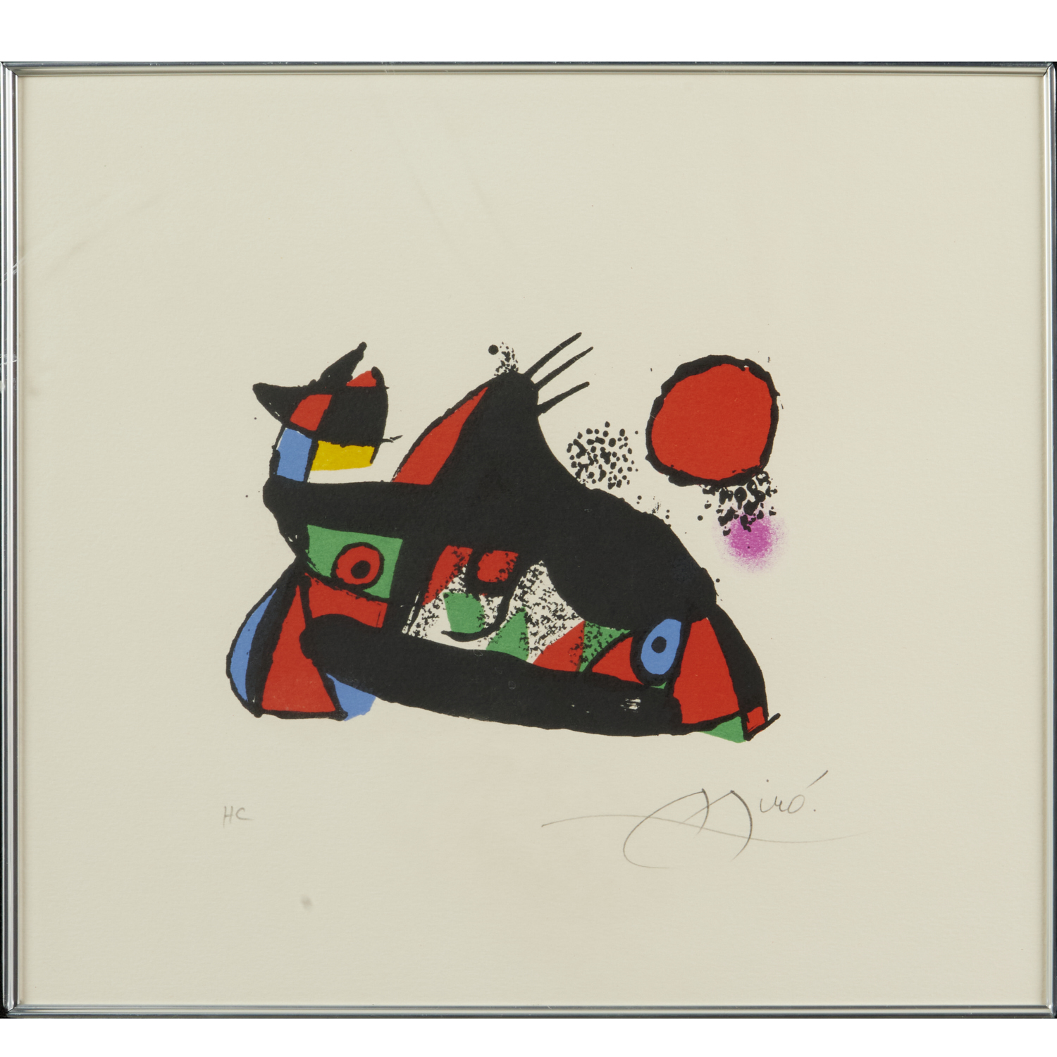 Appraisal: JOAN MIRO AFTER LITHOGRAPH IN COLORS After Joan Miro Spanish