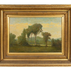 Appraisal: William S Sartain American - A Row of Trees oil